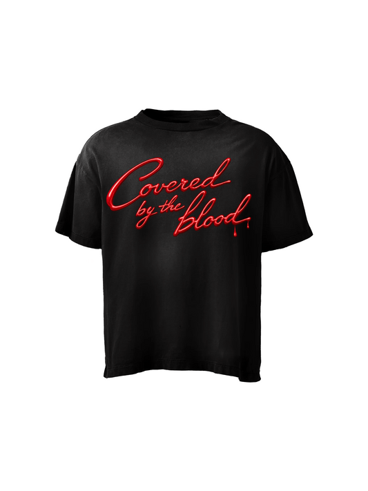 Covered by the blood tee