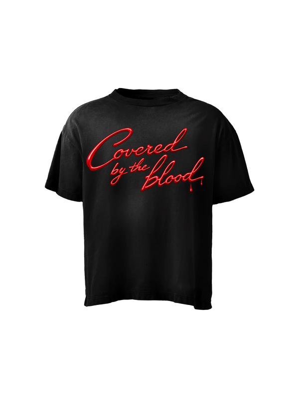 Covered by the blood tee