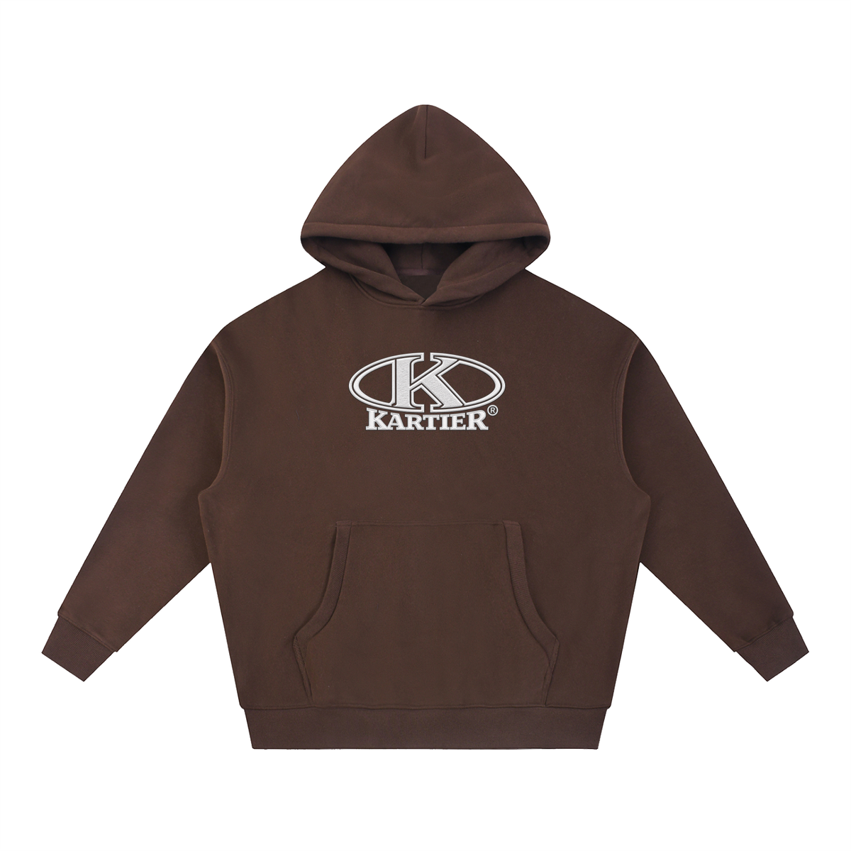 Kartier Essential Oversized Boxy Fit Fleece Hoodie
