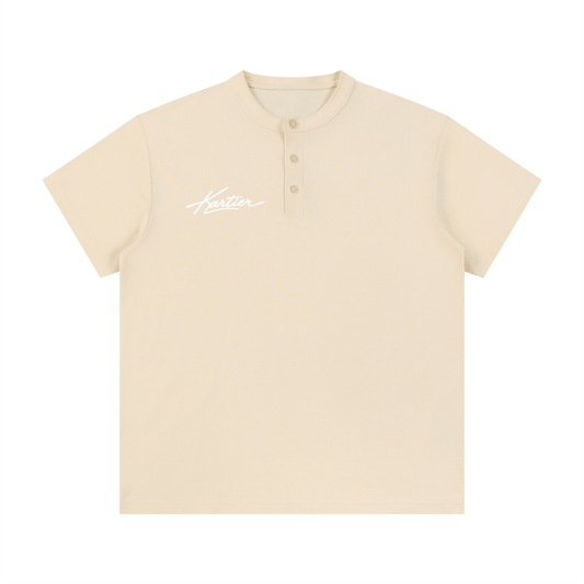 KARTIER Short Sleeve Henley Shirt